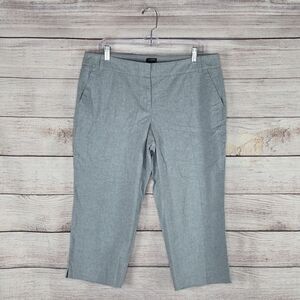 NWT J. Crew City Fit Cropped Capri Casual Slacks Trouser Pants Size 12